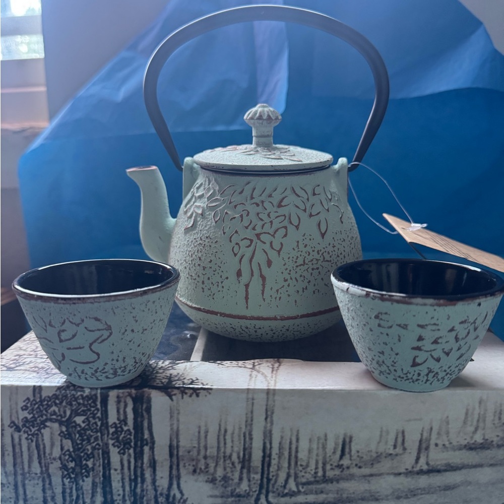 Japanese Teapot Cast Iron Tea Kettle With Stainless Steel Infuser Cast Iron.